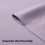 MKHILL Vela Lavender Blackout Tier Curtains 24 Inch Length 2 Panels
