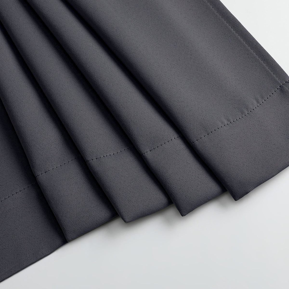 MKHILL Grommet Blackout Curtains, 2 Panels - Charcoal - product detail