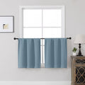 MKHILL Vela Mineral Short Blackout Curtains 36 Inch Length 2 Panels