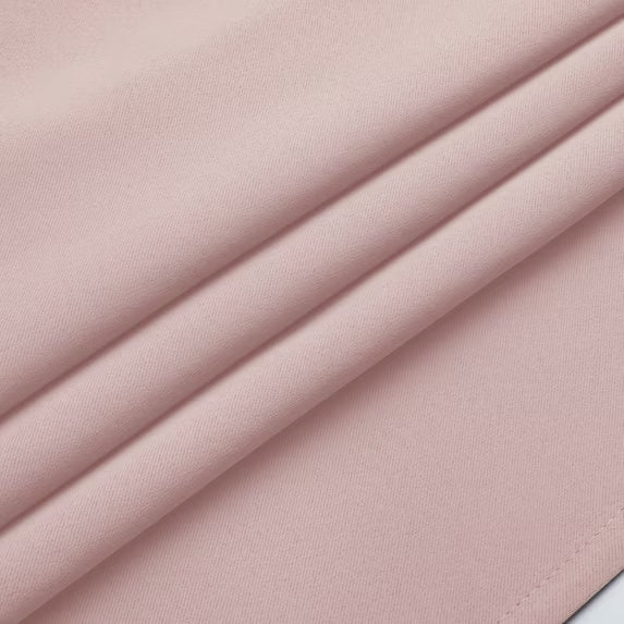 MKHILL Vela Blush Blackout Thermal Tier Curtains 2 Panels