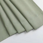 MKHILL Vela Sage Green Short Blackout Curtains 24 Inch 2 Panels Set