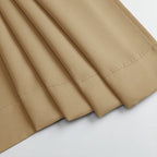 MKHILL Vela Gold Short Blackout Curtains 24 Inch Length 2 Panels