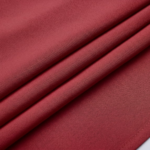 MKHILL Vela Red Short Blackout Curtains 24 Inch Length 2 Panels