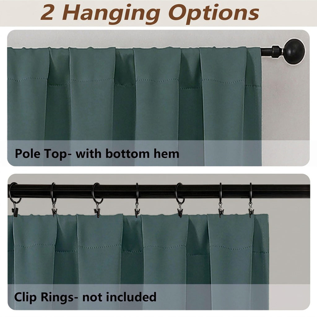 MKHILL Aether Blackout Curtains, 2 Panels - product detail