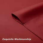 MKHILL Vela Red Short Blackout Curtains 24 Inch Length 2 Panels