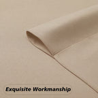 MKHILL Vela Biscotti Beige Short Blackout Curtains 24 Inch 2 Panels, Room Darkening Thermal Insulated Rod Pocket Half Window Tier Curtains for Kitchen Sink Bathroom RV Camper