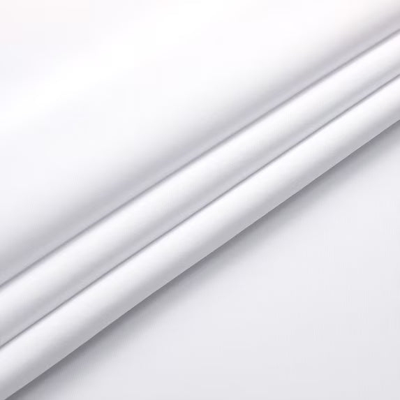 MKHILL Vela Pure White Blackout Tier Curtains 36 Inch Length 2 Panels