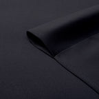 MKHILL Aether Black Blackout Curtains 2 Panels，Each 40" W x 63" L, Black
