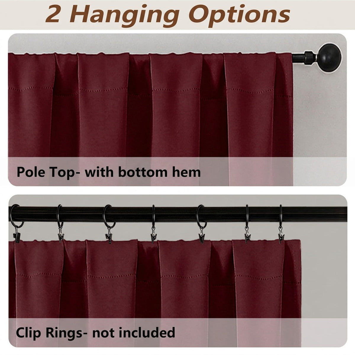 MKHILL Aether Blackout Curtains, 2 Panels - product detail