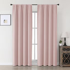 MKHILL Aether 40x84 Blush Blackout Curtains 2 Panels