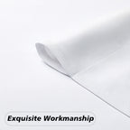 MKHILL Vela Pure White Blackout Tier Curtains 36 Inch Length 2 Panels
