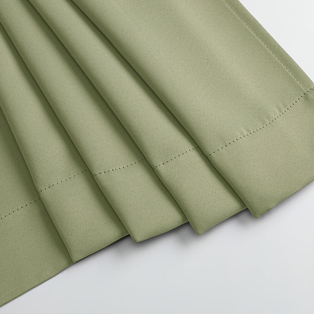 MKHILL Grommet Blackout Curtains, 2 Panels - Sage Green - product detail