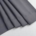 MKHILL Vela Charcoal Short Blackout Curtains 24 Inch 2 Panels