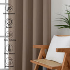MKHILL Vela Blackout Tier Curtains 2 Panels