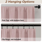 MKHILL Vela Blackout Tier Curtains 2 Panels