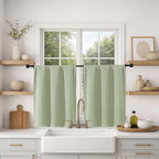 MKHILL Vela Blackout Tier Curtains 2 Panels