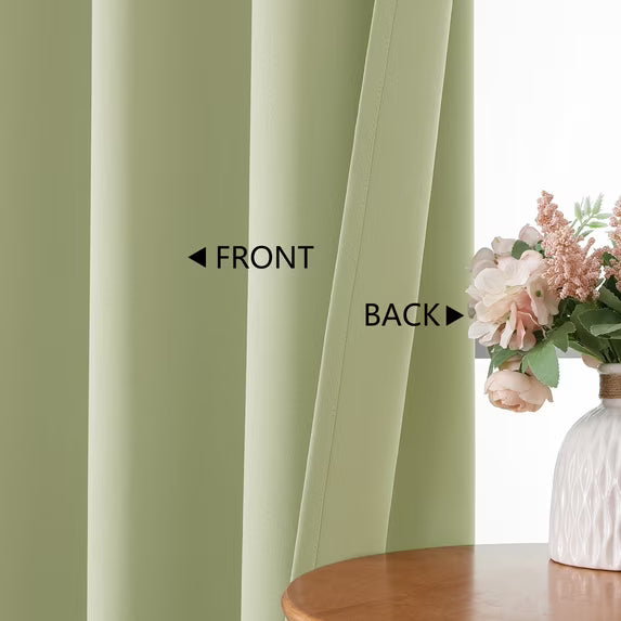 MKHILL Vela Blackout Tier Curtains 2 Panels