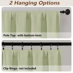 MKHILL Vela Blackout Tier Curtains 2 Panels