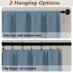 MKHILL Vela Blackout Tier Curtains 2 Panels