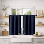 MKHILL Vela Blackout Tier Curtains 2 Panels