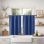MKHILL Vela Blackout Tier Curtains 2 Panels