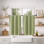 MKHILL Vela Blackout Tier Curtains 2 Panels