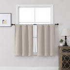 MKHILL Vela Blackout Tier Curtains 2 Panels