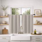 MKHILL Vela Blackout Tier Curtains 2 Panels