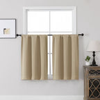 MKHILL Vela Blackout Tier Curtains 2 Panels