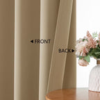 MKHILL Vela Blackout Tier Curtains 2 Panels