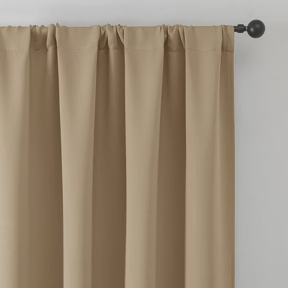 MKHILL Vela Blackout Tier Curtains 2 Panels