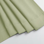 MKHILL Vela Blackout Tier Curtains 24 Inch 2 Panels, Light Green