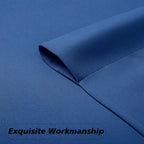 MKHILL Vela Royal Blue Short Blackout Curtains 24 Inch Length 2 Panels