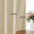 MKHILL Grommet Blackout Curtains, 2 Panels - Biscotti Beige - product detail