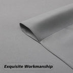 MKHILL Vela Grey Short Blackout Curtains 24 Inch 2 Panels Set