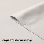 MKHILL Vela Natural Short Blackout Curtains 24 Inch Length 2 Panels