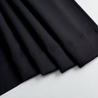 MKHILL Aether Black Blackout Curtains 2 Panels，Each 40" W x 63" L, Black