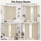 MKHILL Grommet Blackout Curtains, 2 Panels - Biscotti Beige - product detail