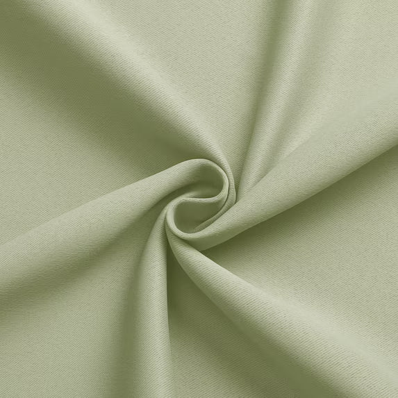 MKHILL Vela Blackout Tier Curtains 24 Inch 2 Panels, Light Green