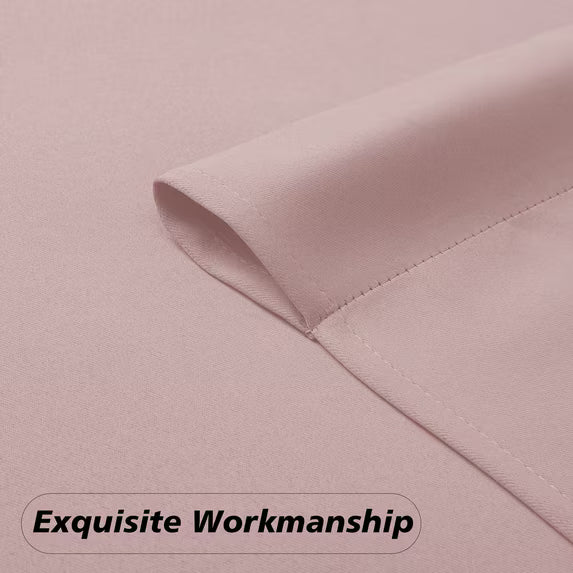 MKHILL Aether 40x84 Blush Blackout Curtains 2 Panels