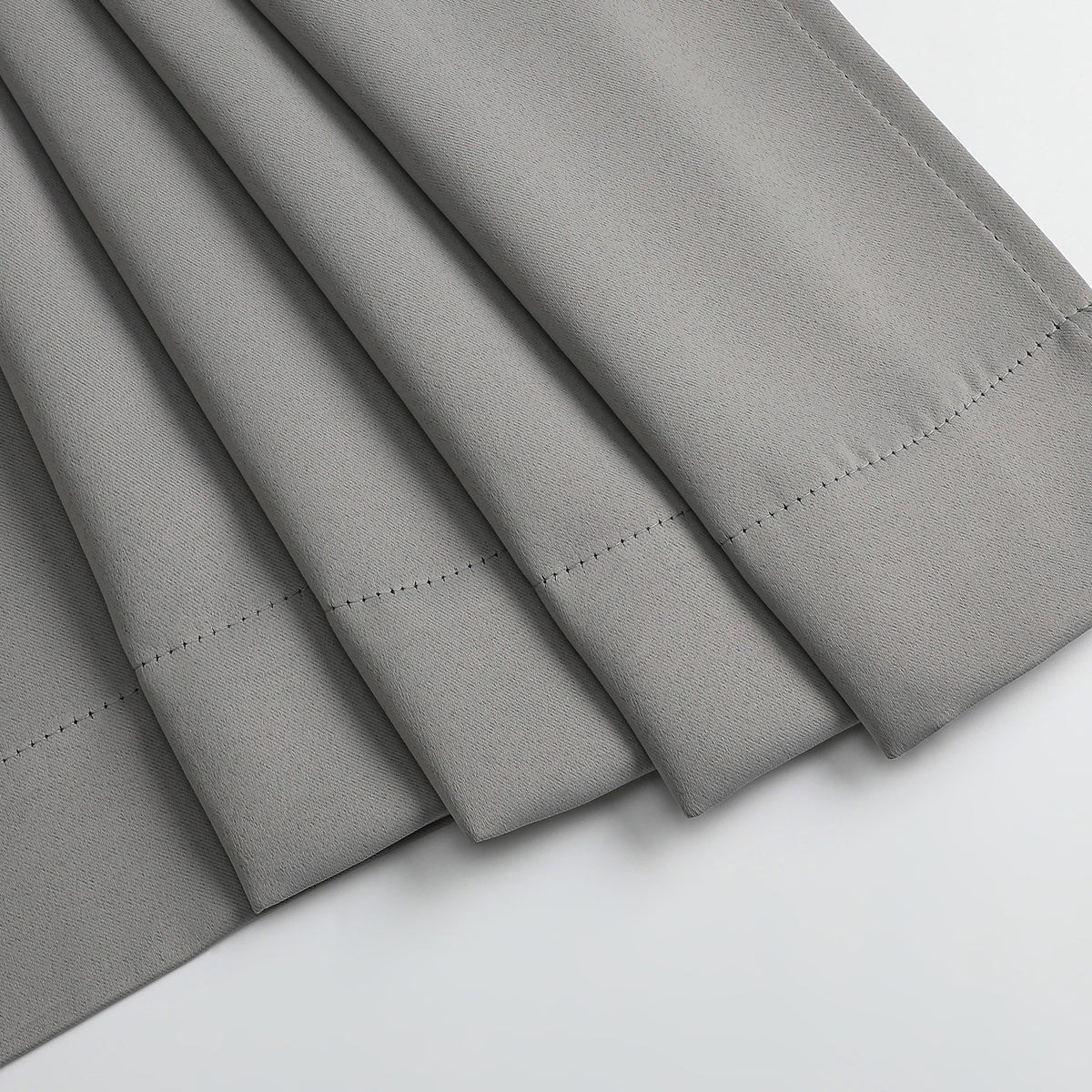 MKHILL Grommet Blackout Curtains, 2 Panels - Grey - product detail