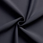 MKHILL Vela Black Blackout Tier Curtains 36 Inch 2 Panels, Thermal Insulated Room Darkening Rod Pocket Cafe